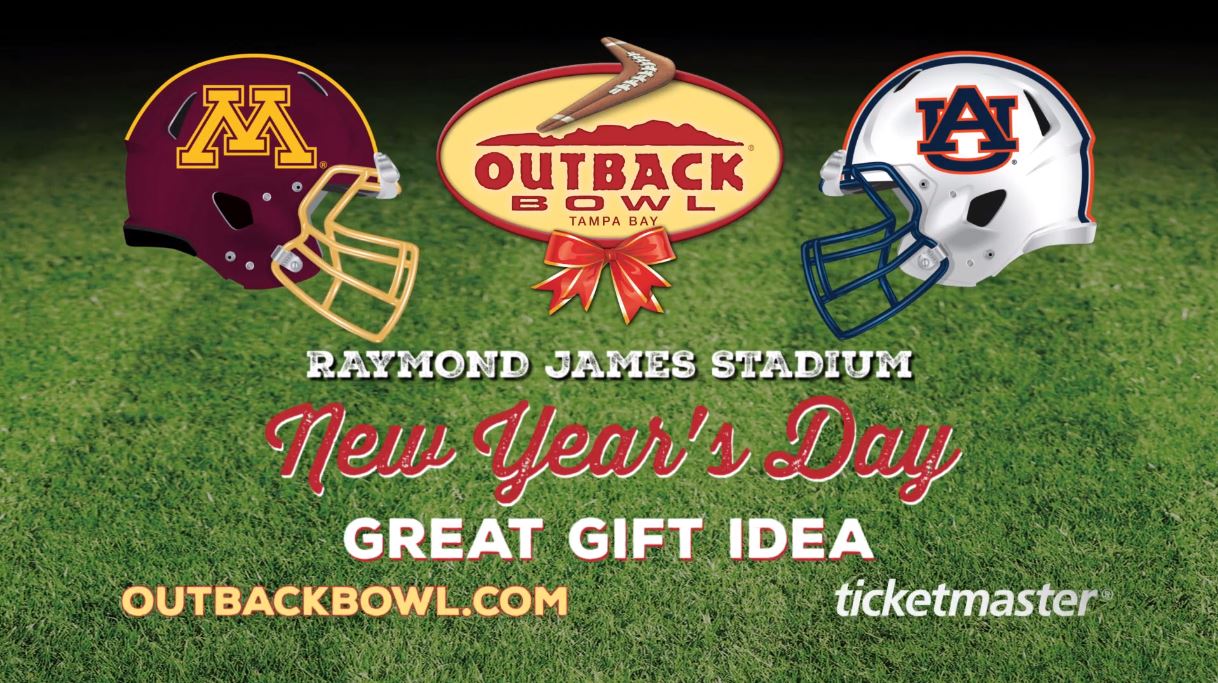 Outback Bowl 2020 between the Minnesota Golden Gophers and the Auburn Tigers